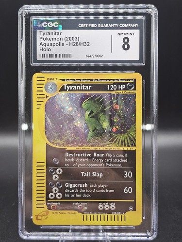 Tyranitar graded CGC 8 for sale on eBay