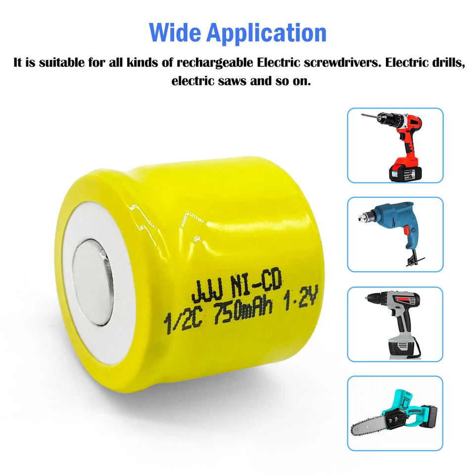 2pcs Size 1/2C C D 1.2V 0.75-5AH Battery for Gas stove Water heater Torch - Image 3 of 4