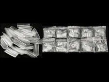 500 Pcs Coffin Nail Tips Long Square French Fake False Nails Transparent US