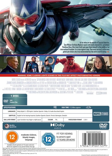 Captain America: Brave New World - DVD (Region Free) New & Sealed Presale - Picture 2 of 3