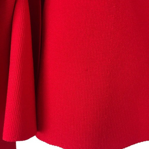 Country Road Compact Knit Jacket Size XS Red Scarlet Crepe Wrap TieFront Stretch - Picture 13 of 19