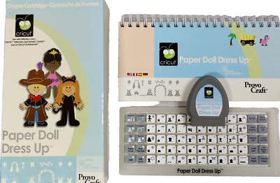   Provo Craft Cricut PAPER DOLL DRESS UP Shapes 290412 Link Status Unk COMPLETE