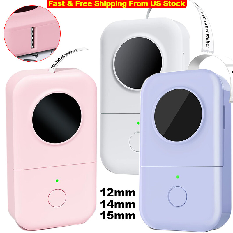 Phomemo D30 Bluetooth Thermal Label Maker Wireless Portable Printer Lot-image