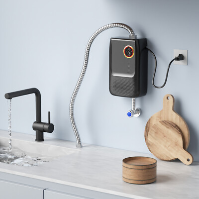 3000W Electric Instant Water Heater Wall Mounted Kitchen Bath Hot Water ...