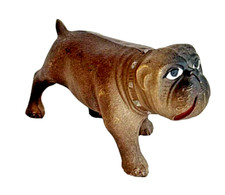 Vintage Celluloid Miniature Bull Mastiff Boxer Bulldog Dog 4"L