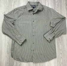 Banana Republic Mens Button Up Shirt Adult M Multi Stripe Long Sleeve Cotton