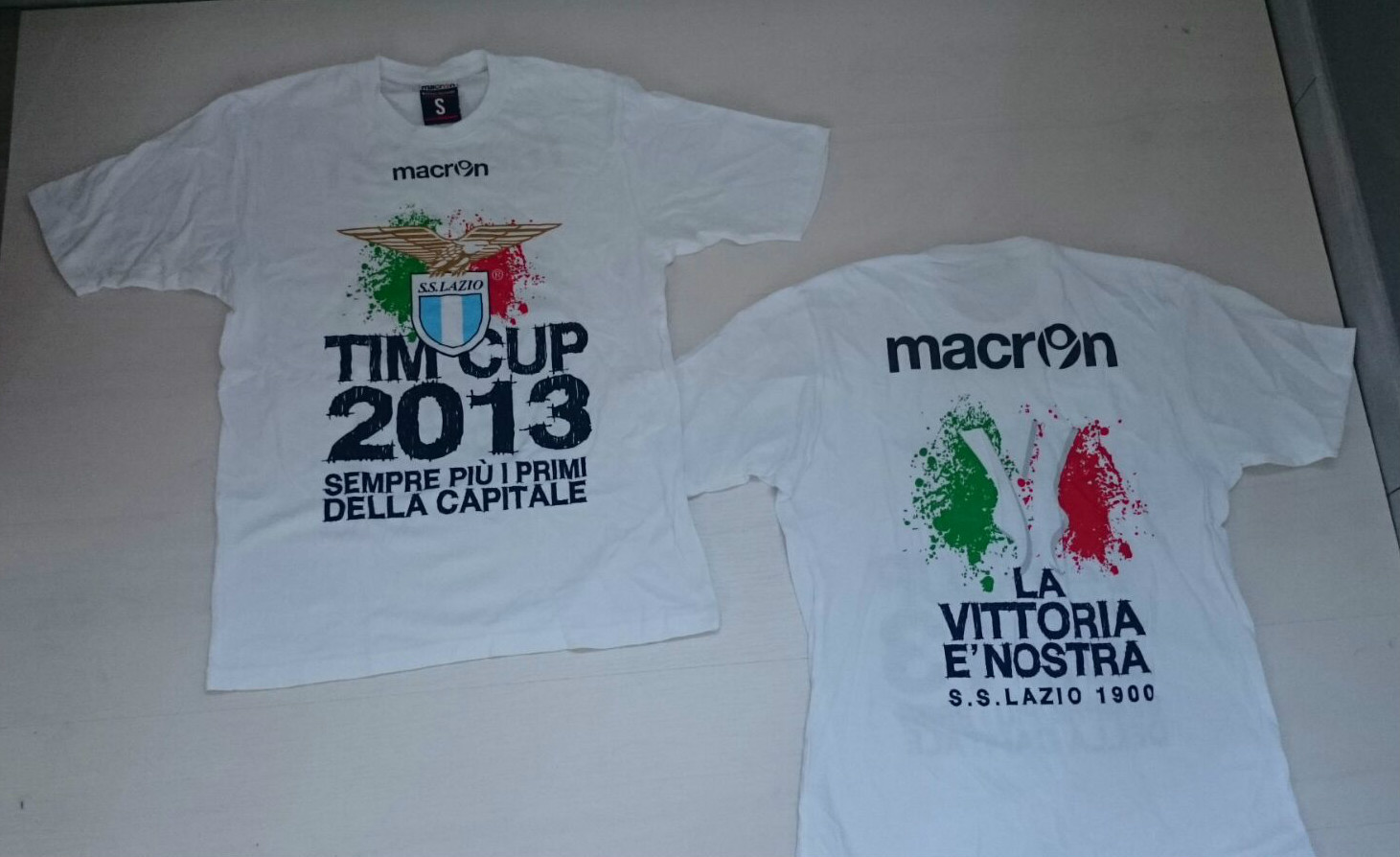 ALTRA 2508 LAZIO MACRON MAGLIA 26 MAGGIO MAGLIETTA COPPA ITALIA 2013 CELEBRATIVA