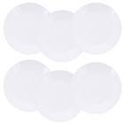 Frühstücksteller 24 Stück Teller flach 18cm Essteller Opalglas Tellerset