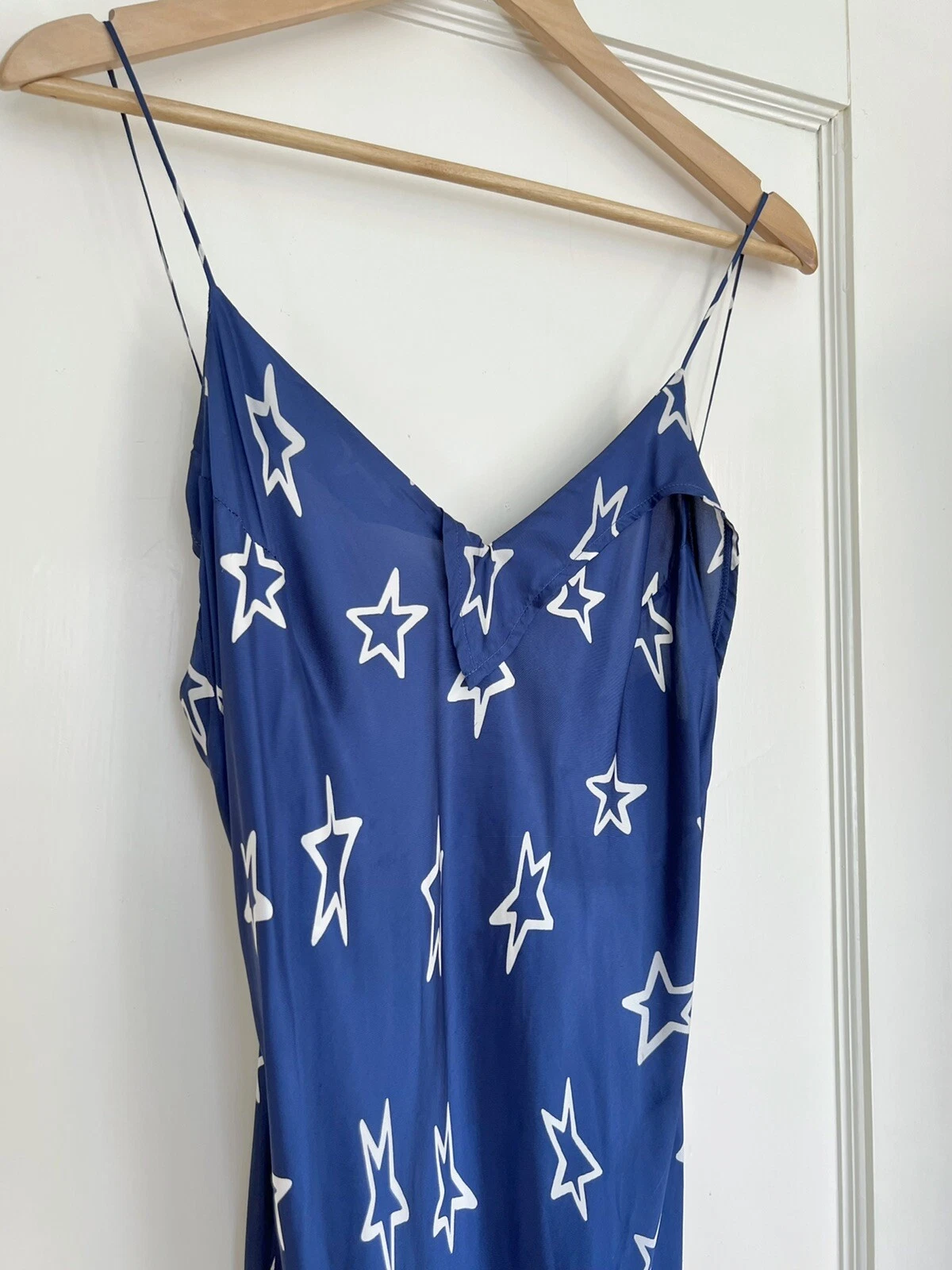 MAISON MARGIELA Abito slip Maison Martin Margiela S S 2007 etichetta bianca passerella stampa stelle IT 44