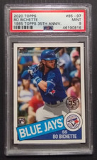 2020 Topps Bo Bichette RC 1985 Topps 35th Anniversary PSA 9 Blue Jays