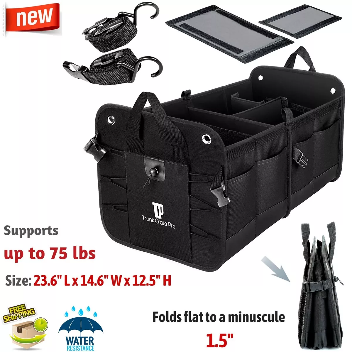 Folding Car Storage Trunk Organizer Grocery for SUV Jeep Truck