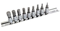 SteckschlüSsel Satz Innensechskant 9Tlg. Stecknuss Bits Bit 6-Kant Nuss 2-10Mm