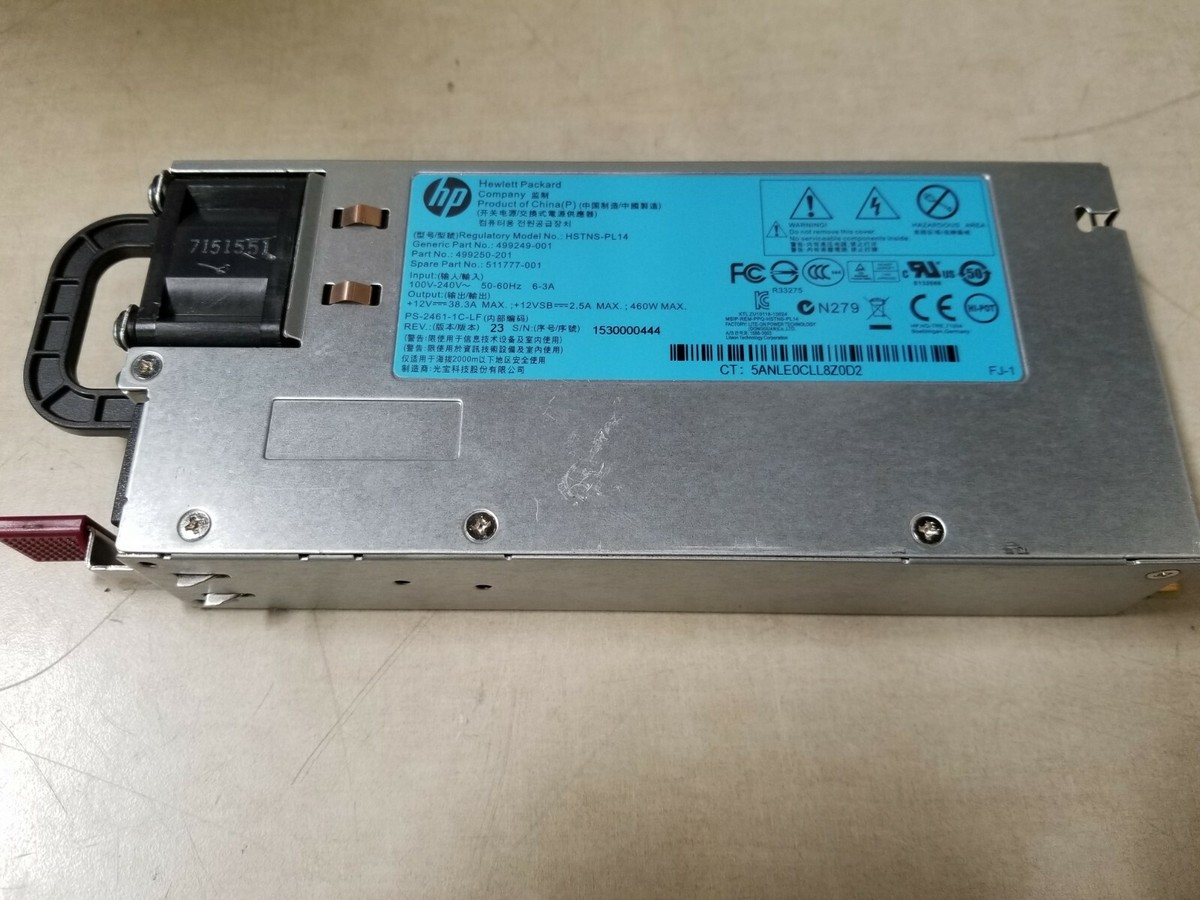 Alimentation HP 460W CS Gold Pour Serveur ProLiant – Occasion Remise à Neuf