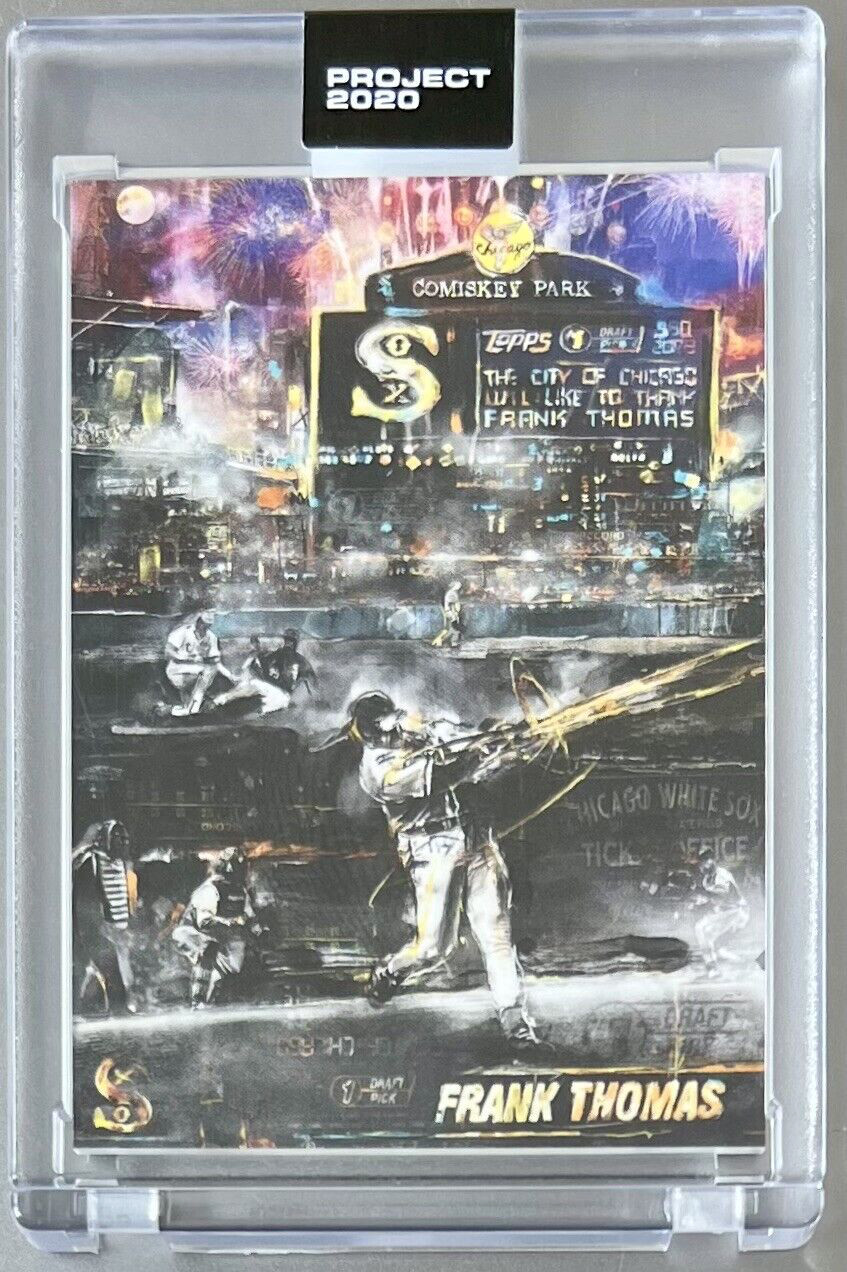 TOPPS PROJECT 2020 #331 FRANK THOMAS by Andrew Thiele 1990 WHITE SOX FREE SHIP
