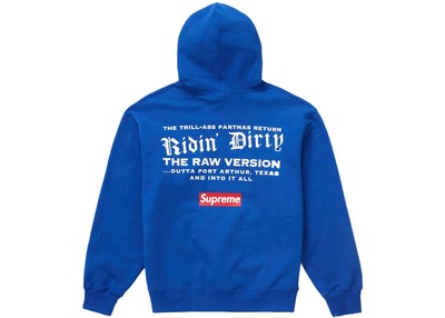Supreme UGK Hooded Sweatshirt Royal SS24 Size Medium NEW IN HAND 