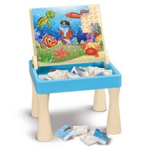 Drawing Board Ocean World With Multifunctional Block Puzzle