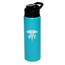 25oz Aluminum Sports Water Bottle Travel OT Occupational Therapy Therapist