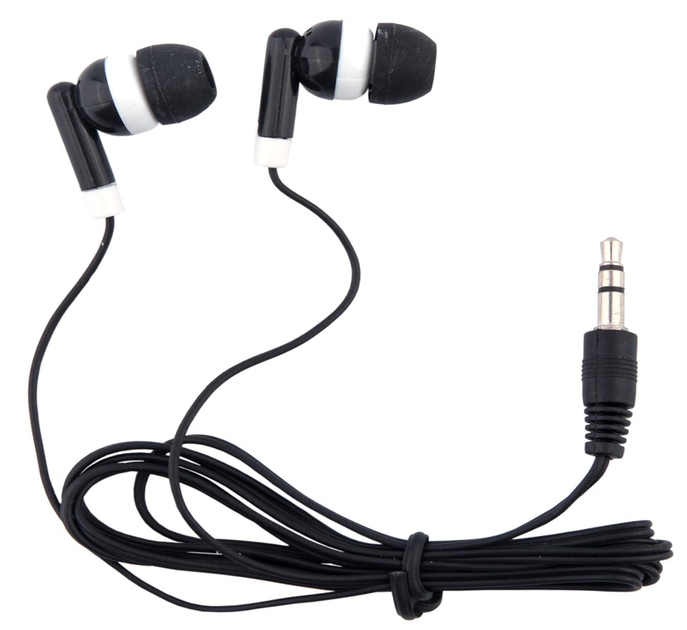 Wjjitan Wholesale Bulk Earbuds Headphones 50 Pack Individually Bagged Earphon...