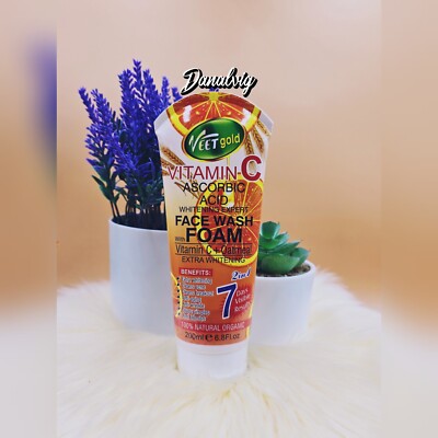 Veet Gold Vitamin C Face Foam Wash Extra Whitening 200ml