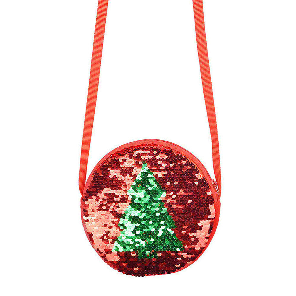 Crossbody Bag Sequins Christmas Tree Purse Shoulder Bag Messenger Bag-image