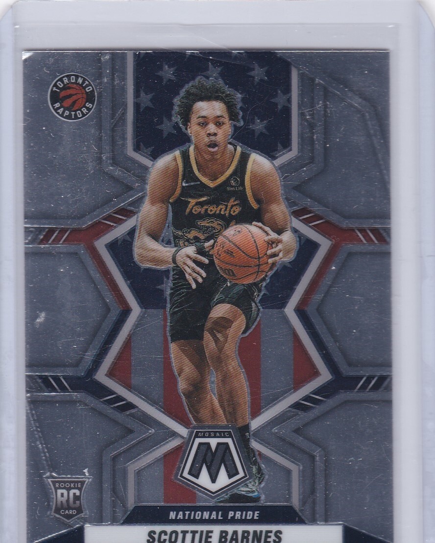 2021-22 Panini Mosaic - Scottie Barnes Rookie RC - National Pride #257 NM/M