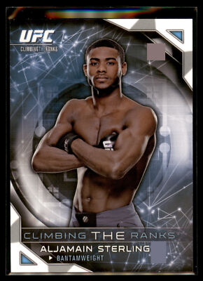 Carte Sportive 2015 Topps UFC Chronicles Aljamain Sterling Rookie Auto 1/8 - Ruby