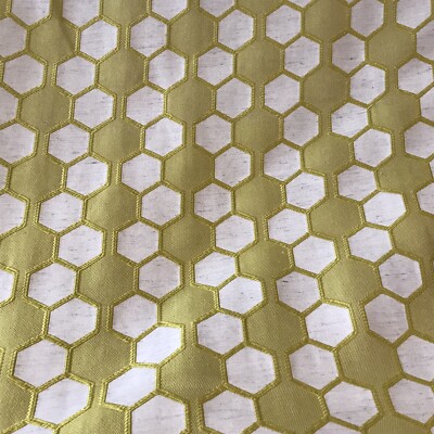 Zoffany Vorhang Basteln Kissen Polsterstoff Bienenwabe 3M Limette Gewebt 137cm