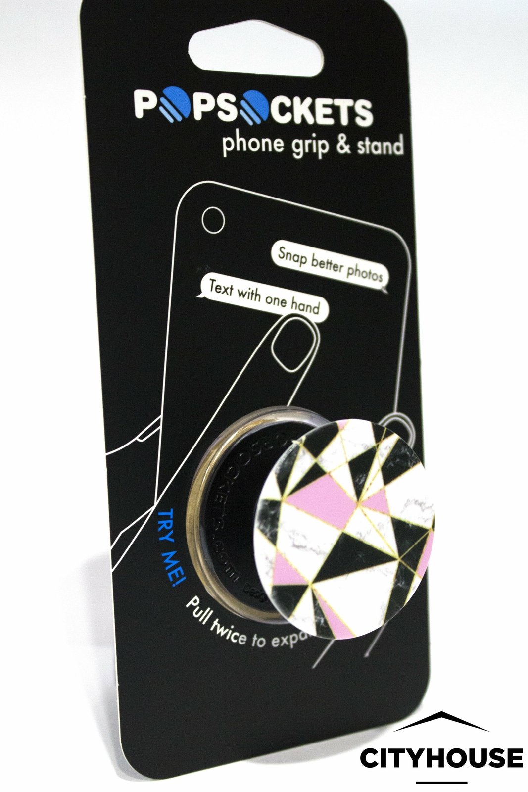 PopSockets Single Phone Grip PopSocket Universal Phone Holder Shattered Marble