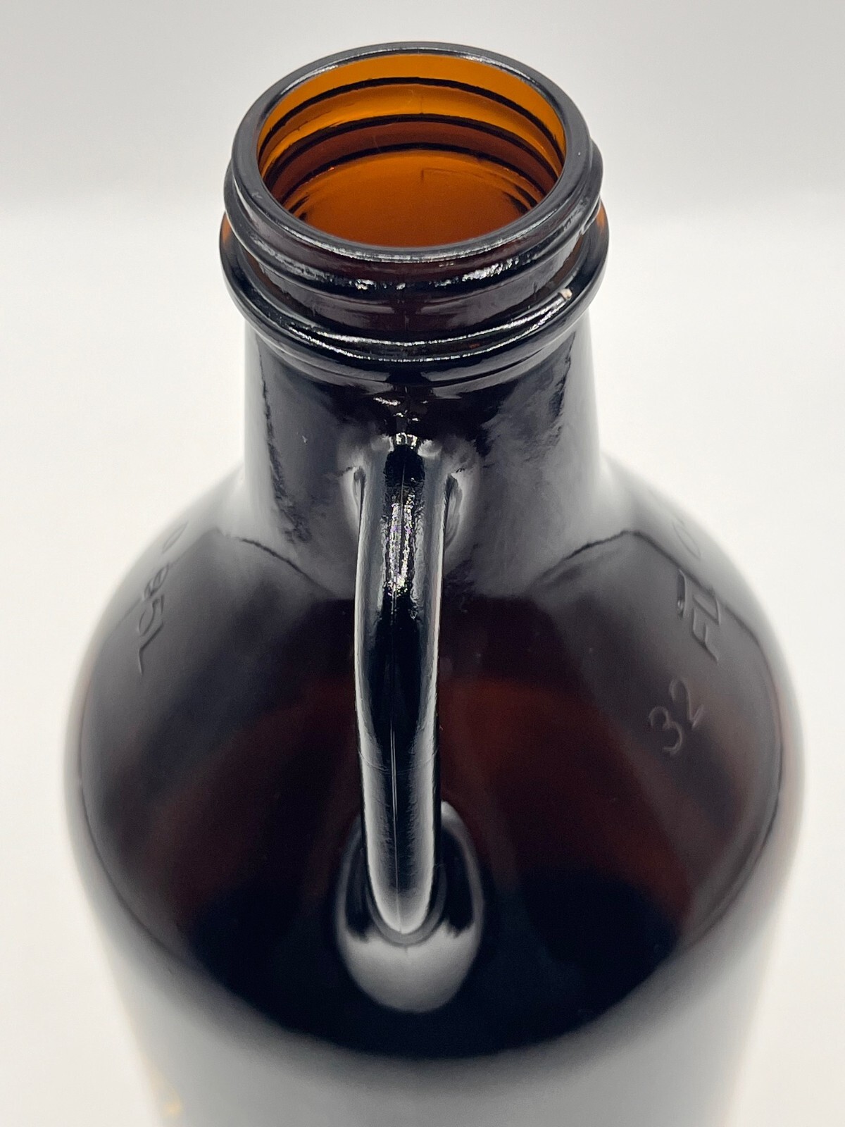 BROWN JUG Friendly Spirits, 32 FL. oz. Bottle, Anchorage, AK, Yellow