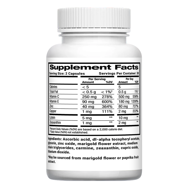 AREDS 2 Eye Vitamin&Mineral cqapsules,Contain Lutein,Zeaxanthin,Zinc