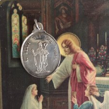 Religious Medal Silver Saint Blaise Collection Religion Religious
