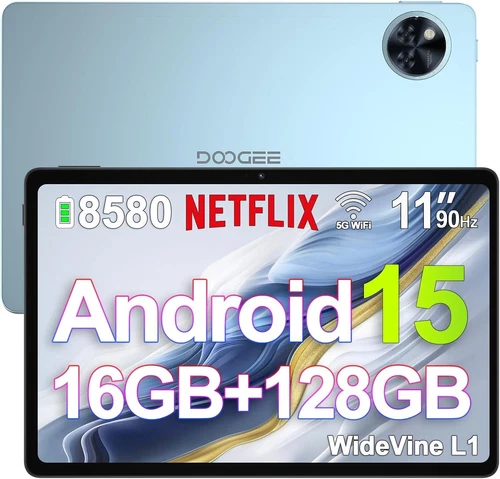 DOOGEE U11 2025 Newest 11'' Android 15 Tablet, 16GB+128GB Bluetooth Type-C,Metal