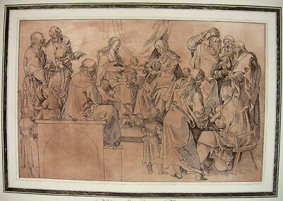 `DIE HEILIGE SIPPE NACH WOLF TRAUT; HOLY KINSHIP, DÜRER´ PRESTEL, AQUATINTA 1777