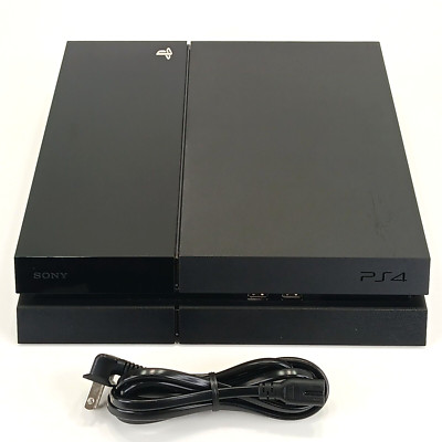 Sony PlayStation 4 PS4 Model CUH-1001A Black CONSOLE ONLY WITH POWER CORD WORKS