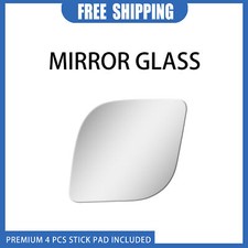 Tow Mirror Glass Fits 1999-2009 Dodge Ram 1500 2500 3500 LH Side Convex+Adhesive