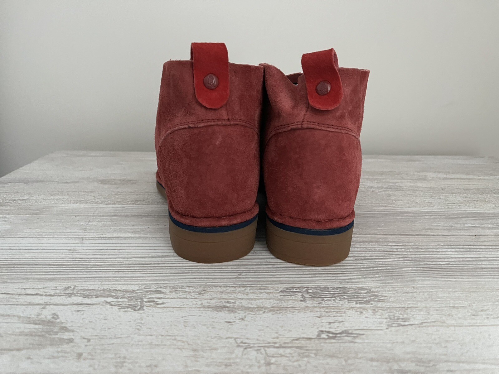 New Hush Puppies Women's Cyra Catelyn Suede Ankle Boots Lace Up Dark Red Sz 6.5 eBay