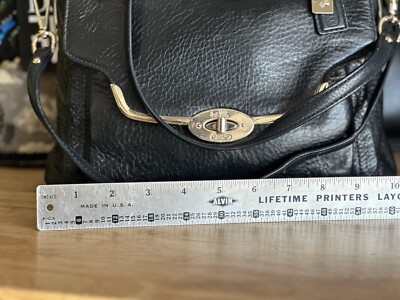 Coach Madison Sadie Black Leather Purse Satchel No: G1369-26624 Coach Madison Sadie Black Leather Purse Satchel No: G1369-26624