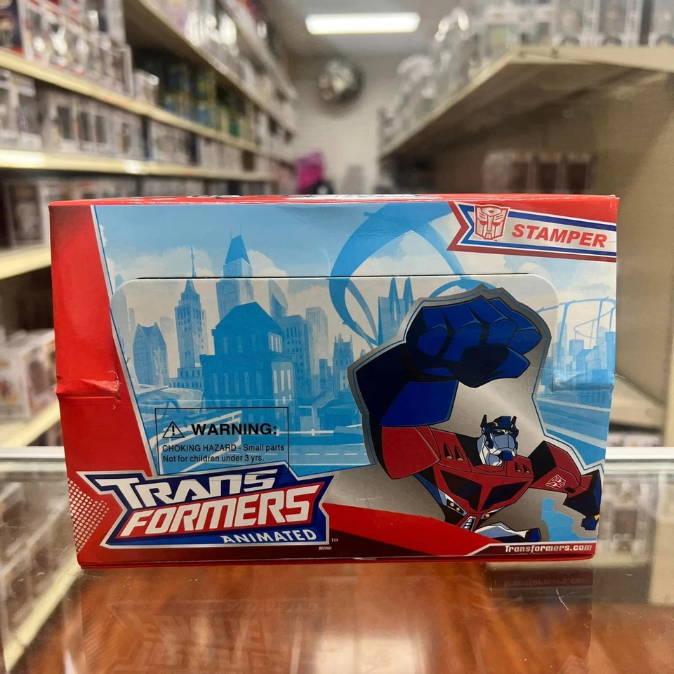 24ct TRANSFORMERS ANIMADOS Selos auto-tinta brinquedo festa fornecimento em uma CAIXA DE PRESENTE - Imagem 4 de 4