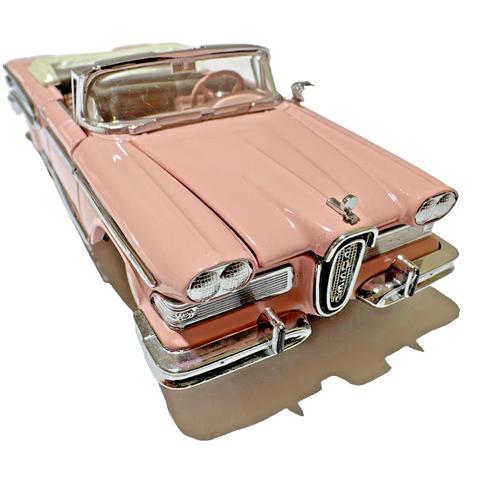 Franklin Mint 1:43 1958 Edsel Citation Convertible Pink Diecast Car B11KC72 - Picture 15 of 19