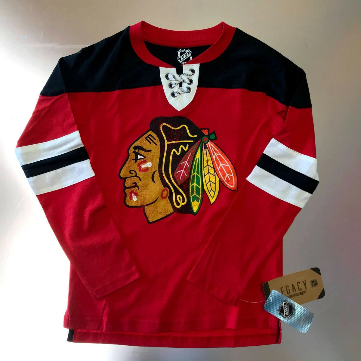 Youth Red Chicago Blackhawks Long Sleeve T-Shirt 