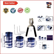 3-in-1 Piston Ring Compressor Set with Pliers - Easy & Reliable Engine Upgrade