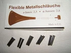 10x 2.5 2.8mm METAL STILETTO HEEL SHOE TIP PIN LINER SPACER FLEXI-TUBE FLEXITUBE