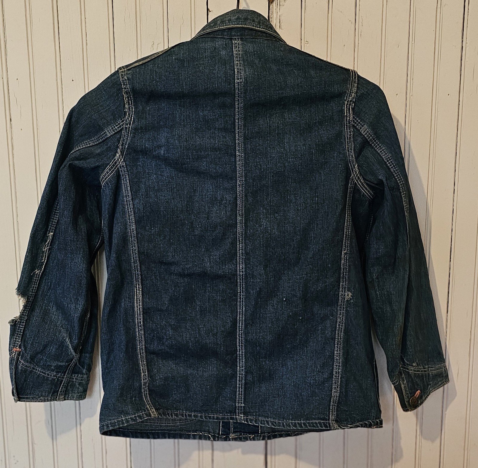 J C Penney's Super Ox Hide Denim Chore Jacket True VIntage Rare Coat Workwear image 10