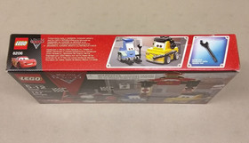 LEGO Cars 2 8206 Tokyo Pit Stop NEW! Guido Luigi Race Car Crew Fuel Tank Flag