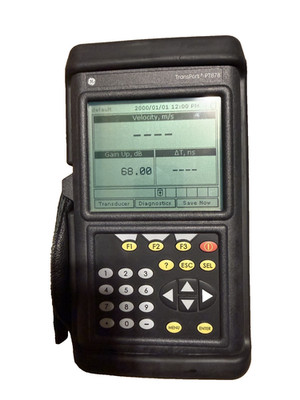 GE Panametrics PT878 Liquid Flowmeter with NEW charger/power supply and battery