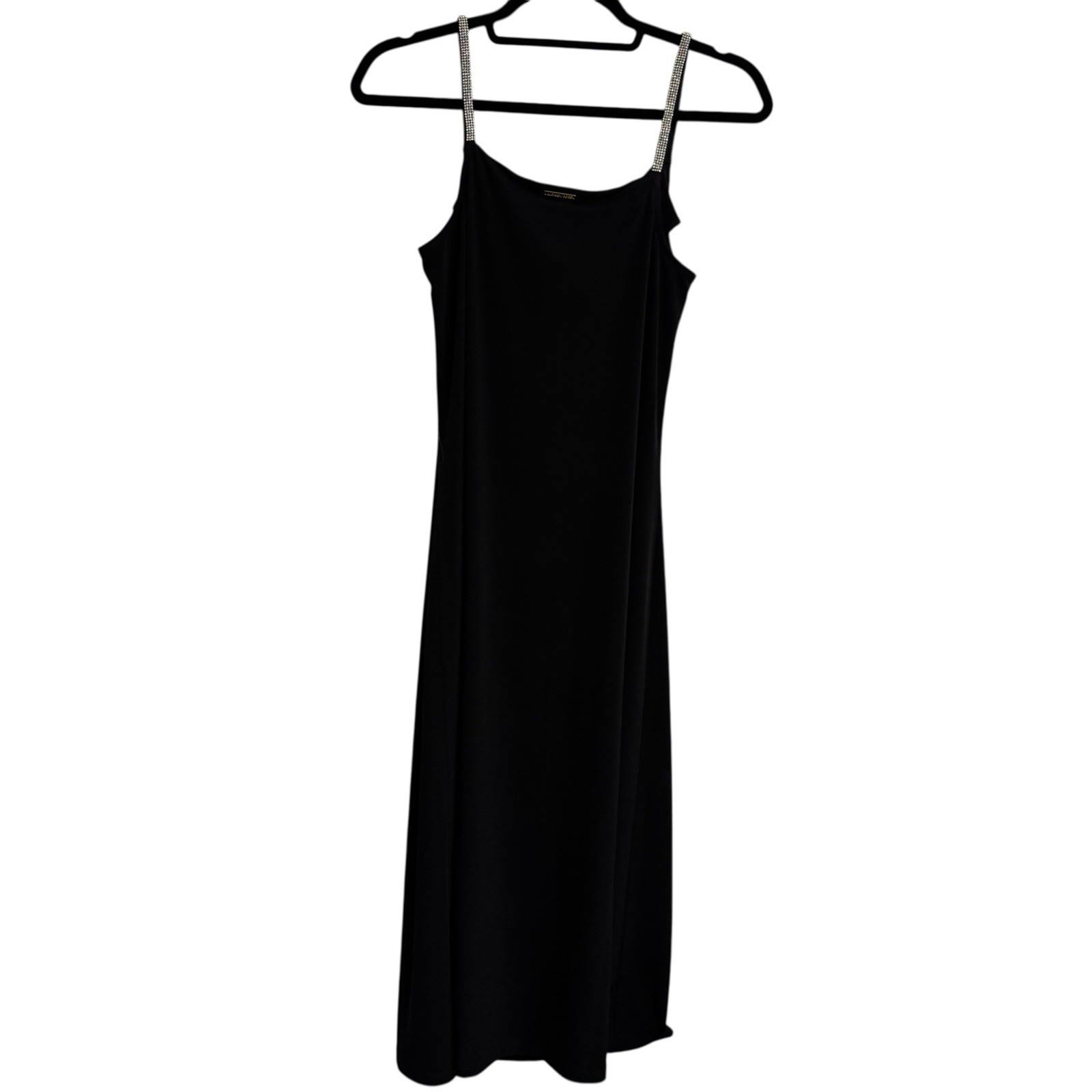 NEW Michael Kors Black Dress Crystal Rhinestone Strap Drape Sz S/P NWT MSRP $125 thumbnail 8