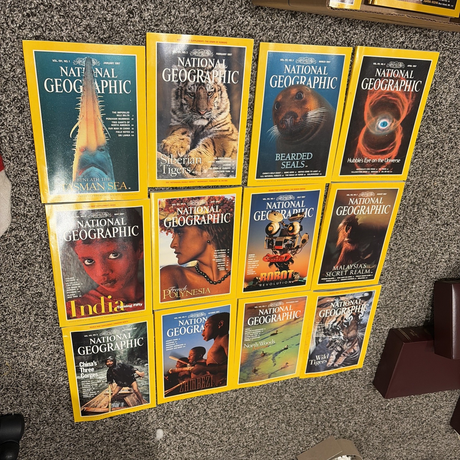 National Geographic Magazines 1997 Full Year With Maps