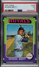 1975 Topps #228 George Brett RC PSA 5 EX