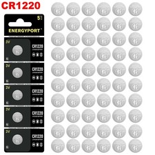 Lot CR1220 1220 Lithium 3V Batteries DL1220 BR1220 LM1220 ECR1220 Long Lasting