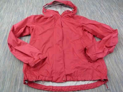 L L Bean Jacke Damen klein rot Packlight Peak Kapuze leicht wasserdicht Shell